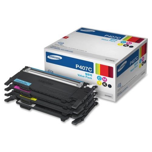 Samsung printer consumables clt-p407c cyan magenta yellow black 1each for sale