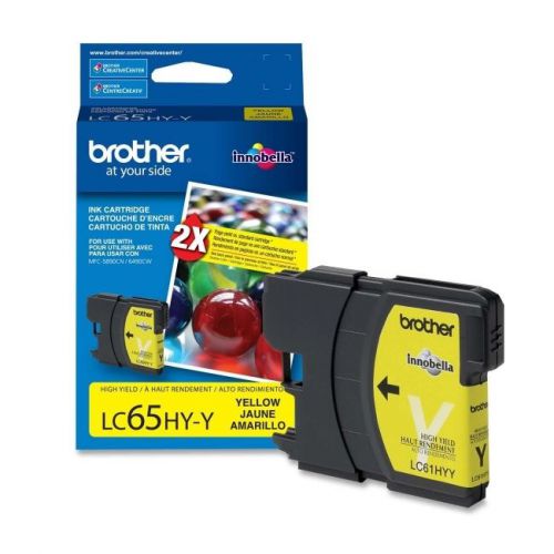 BROTHER INT L (SUPPLIES) LC65HYY  YELLOW INK CARTRIDGE