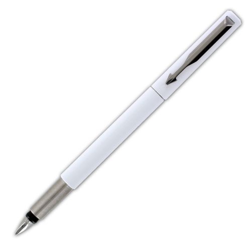 Parker Vector Standard White CT Fountain Pen, Fine Point, Blue Ink (S0031530)