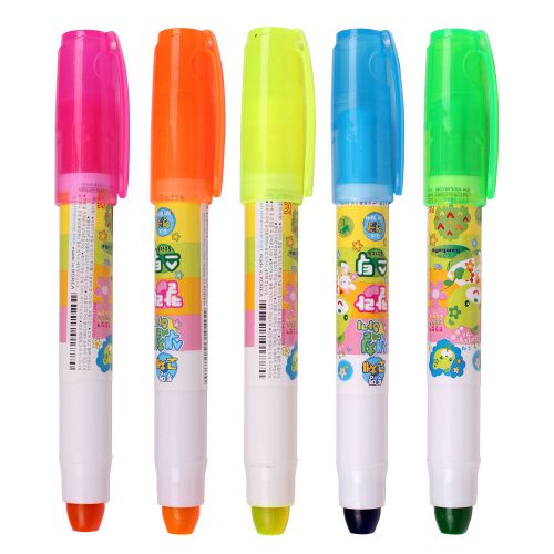 You &amp; Me Highlighter Solid Color Stick vivid Color Smooth writing 5 Colors Set
