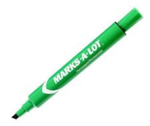 Avery marks-a-lot large chisel tip green for sale