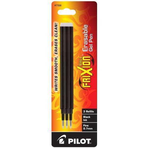 Frixion erasable ball pen ink refills - 0.70 mm - fine point - black (pil77330) for sale
