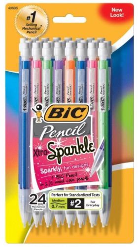 Bic Mechanical Pencil Xtra Sparkle 0.7mm 24-pack