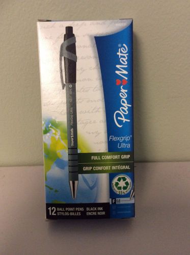 NEW - FlexGrip Ultra Recycled Ballpoint Retractable Pen, Black Ink, Fine, Dozen