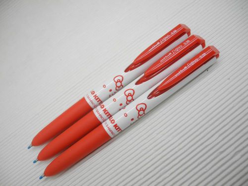 Redx3pcs new sanrio hello kitty uni-ball umn-185kt 0.38mm roller ball pen (japan for sale