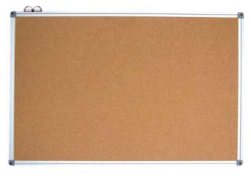 COMMERCIAL 450X600MM SINGLE SIDE ALUMINUM FRAME CORKBOARD W/10COLORED PINS