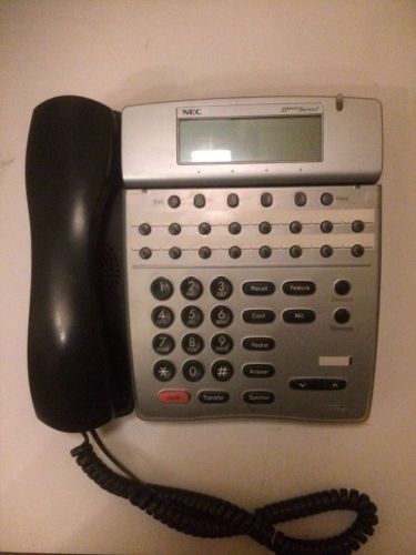 NEC Dterm Series I Phone,  DTR-16D-2 (BK) TEL 780048, 16 BUTTON DISPLAY PHONE