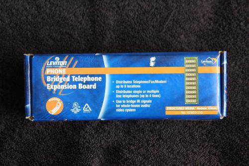 Leviton Phone Bridged Telephone Expansion Board 47603-110 Distributes Up To 9 ..