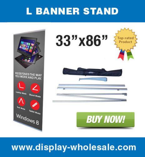 33&#034; l banner stand for sale
