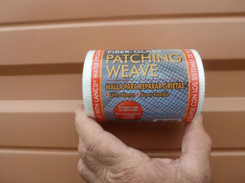 Fiber-Glass Patching Weave  4&#034; X 50&#039; Roll  Ultra-White Super Flexible by Lanco
