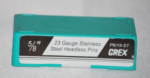 3/8&#034; grex stainless steel  23 ga.micro pins 5000/box for sale