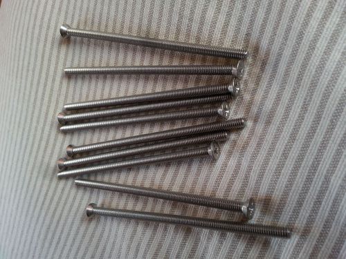 Machine screws phillips flat head stainless steel #8-32 x 4&#034; qty 10 for sale