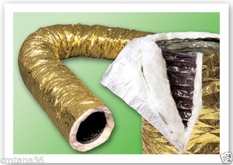 R8 18&#034; round  insulated jacket hvac flex duct for sale