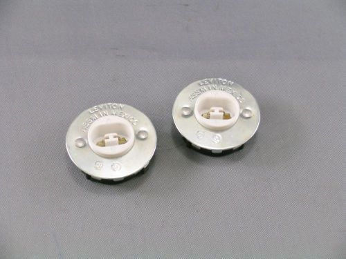 LOT OF 2 LEVITON 524 Lamp Holder 660W 600V NEW holders FIXED END