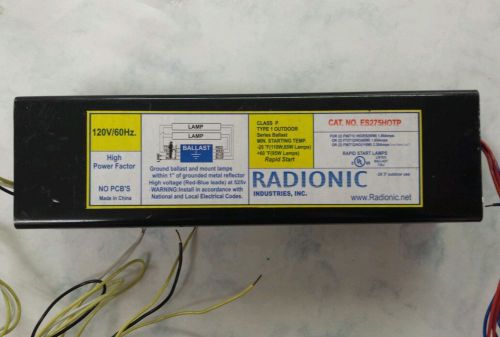 Radionic high power factor rapid start ballast f96t12ho 120vac for sale