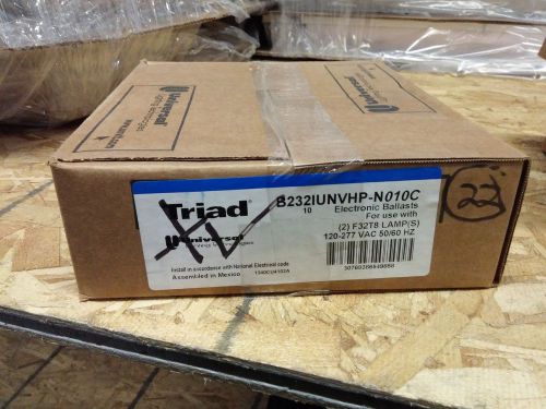 Universal b232iunvhp-n electronic ballast for 2 f32t8 lamp 120/277v (box of 10) for sale