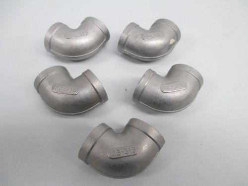 LOT 5 NEW MB MANUFACTURING MB-316 3/4IN NPT 90DEG ELBOW PIPE FITTING D241248