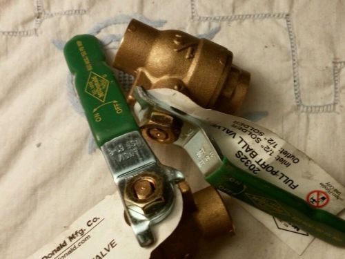 2032s  non potable ,a.y.mcdonald full port ball valve brass 1/2 inch,wog 600, for sale