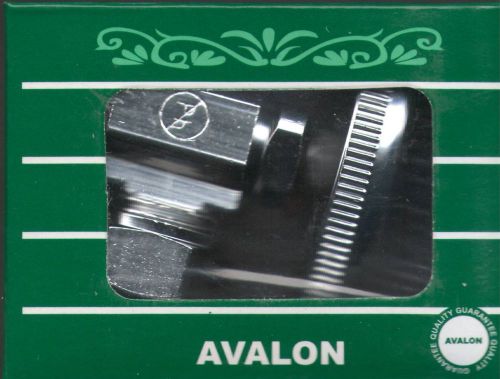 2 way angle stop valve 1/2&#034; ip x 1/2 ip or 7/16&#034; avalon part# 6100 free shipping for sale