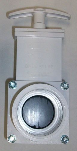 Valterra White PVC Slip Gate Valve 1-1/2&#034; 6101 NIB