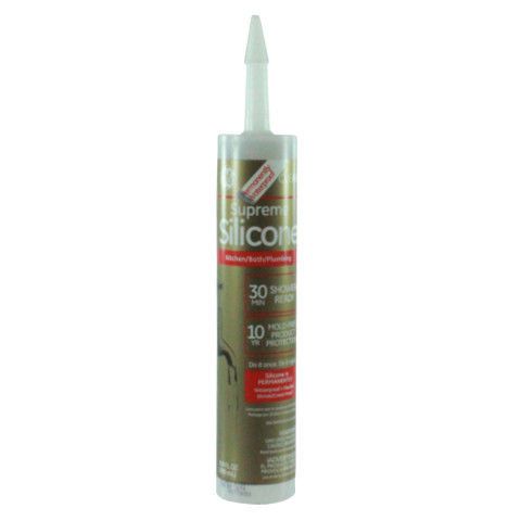 9.8 oz. Cartridge Clear Bath Silicone Caulk