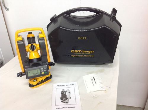 CST/berger DGT2 Digital Transit/Theodolite With Case READ DESCRIPTION BELOW
