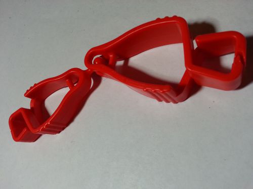 Handi klip glove guard clip for work great safety item - color red for towels for sale