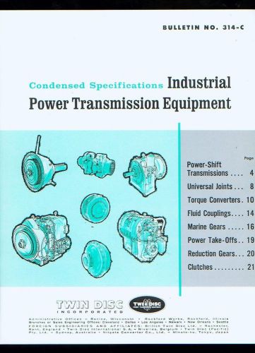 1968 Twin Disc, Inc. Power transmission Equipment 28-page catalog