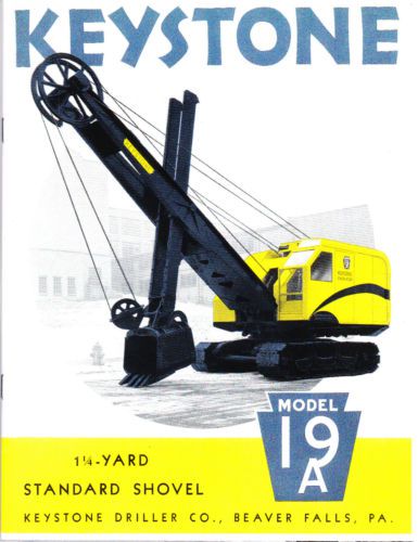 Keystone Model 19-A 1 1/4 -Yard Shovel - 1941 sales catalog - reprint