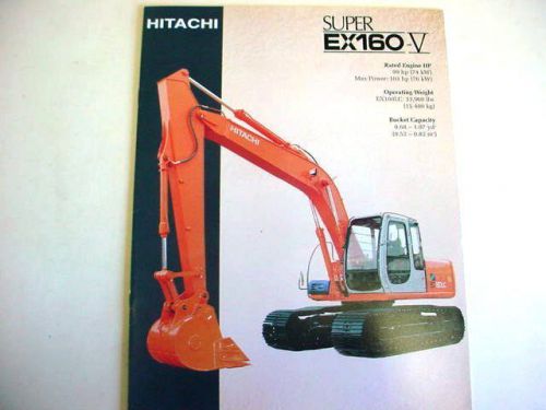 Hitachi EX160-5 Excavator Literature