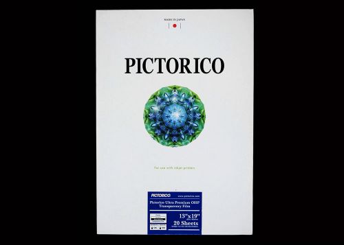 Pictorico Premium OHP Transparency Film for Inkjet 8.5x11 inch/20 sheets/glossy