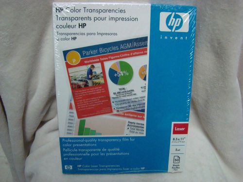 hp color transparencise 8.5 x 11 50 sheets