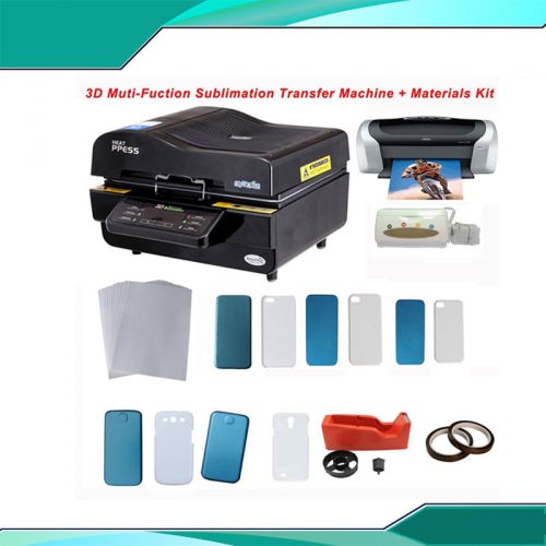 3d sublimation heat press machine iphone sumsung moulds cover printer ciss kit for sale