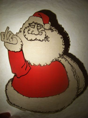 &#034;Bad Santa&#034;  Transfer (Iron-on heat transfer only)