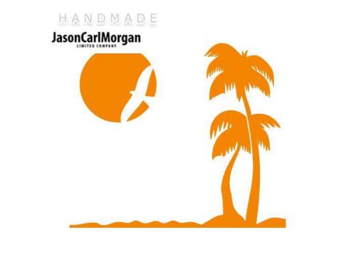 JCM® Iron On Applique Decal, Beach Neon Orange