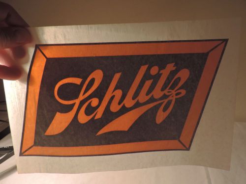 OLD SCHLITZ BEER IRON ON T SHIRT TRANSFER free shipping