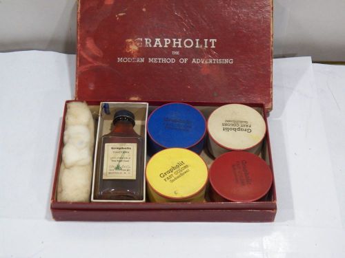 Vintage grapholit the modern method of advertising kit original box for sale