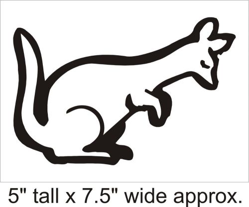 2X Shy Kangaroo Decal Vinyl Car i Pad Laptop Window Wall Sticker-FA192