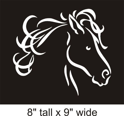 2X Head of a Horse White Wall Art Decal Vinyl Sticker Mural Decor-FA303