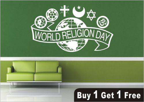 2X World Religious Symbols Wall Stickers Decal Art Funny Vinyl Home Decor-552 D