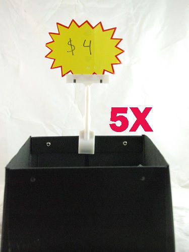 *new* 5 x compact sign  document / price sale display holder for market and shop for sale