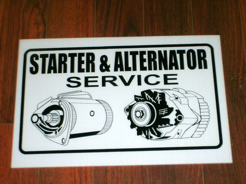 Auto Repair Shop Sign: Starter &amp; Alternator Service