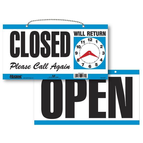 Open &amp; closed hanging sign and please call again  will return clock door window for sale