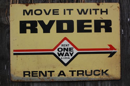 MOVE IT WITH RYDER  -  RENT A TRUCK Advertising Sign