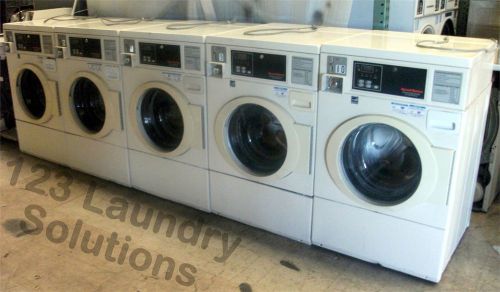 Speed queen 1 phase front load washer 120v almond swft73qn used for sale