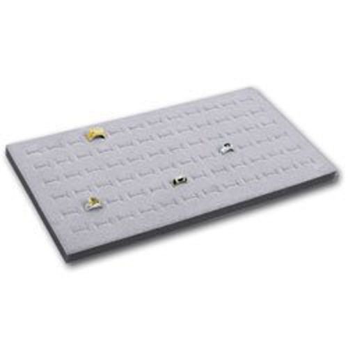 set of 3 Gray 72 Slot Ring Foam Pad Tray Jewelry Display Item # 92-72E GR