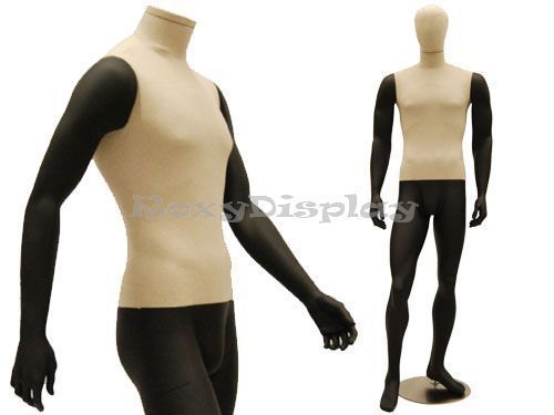 Male Fiberglass EggHead Mannequin Dress From Display #MD-HAM25LBK