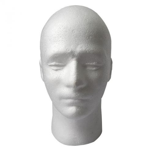 Styrofoam Foam Mannequin Manikin Male Head Model Wig Glasses Hat Display Stand Q