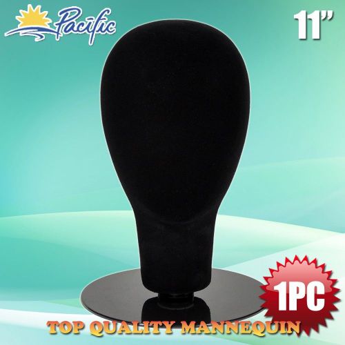 HALLOWEEN Black female foam velvet MANNEQUIN head holder base display wig hat