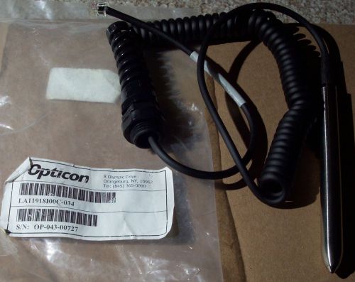 Opticon LA11918I00C-034 9000/09 Wand Laser Bar Code Scanner